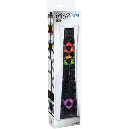 Ventilateur de refroidissement pour console PS5 Slim RGB - KONIX - 61889000051
