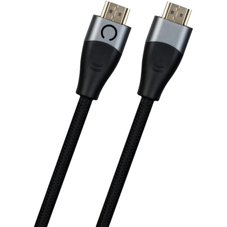 Cable HDMI 2.1 pour Nintendo Switch en nylon tressé 1,8m Noir - KONIX - 61889000092