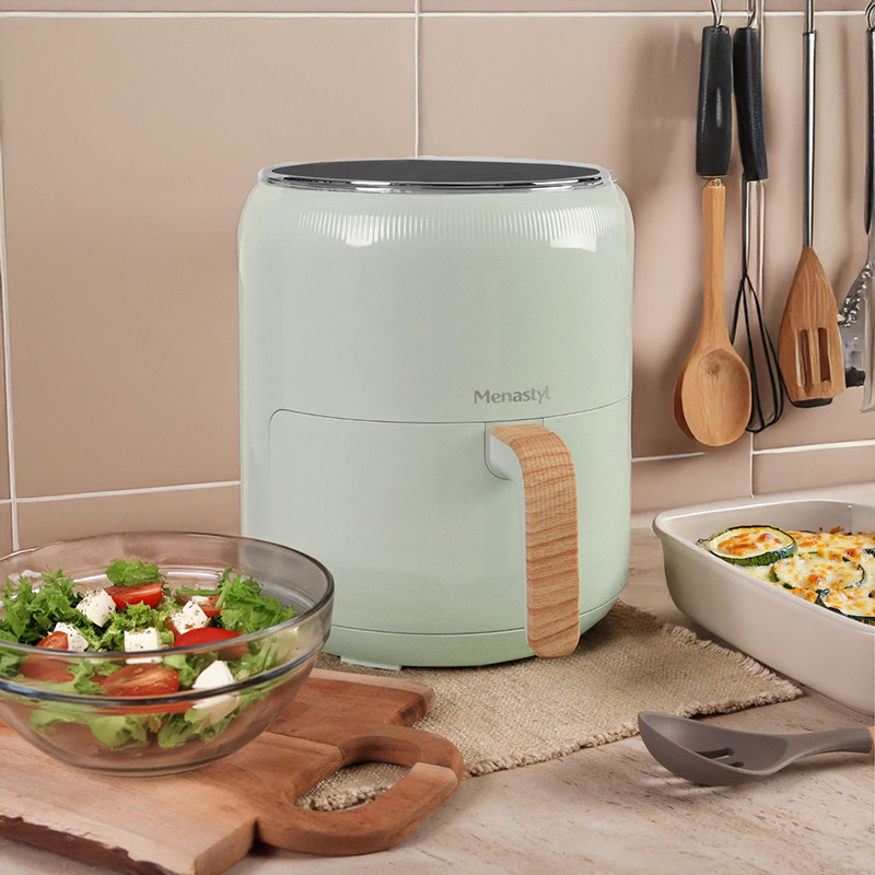 Friteuse sans huile à air chaud diététique Colorama 4,5L Vert céladon - MENASTYL - 6025001