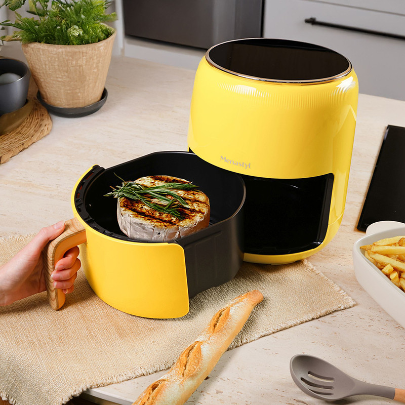 Friteuse sans huile à air chaud diététique Colorama 4,5L Jaune - MENASTYL - 6025003