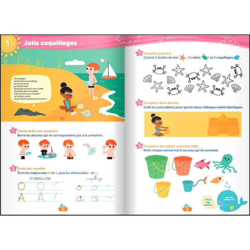 Cahier de vacances maternelle - De la Grande section vers le CP 5-6 ans - NATHAN