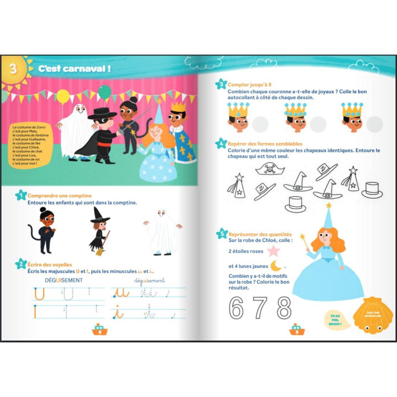 Cahier de vacances maternelle - De la Grande section vers le CP 5-6 ans - NATHAN