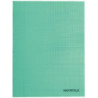 Cahier 48 pages MAJUSCULE, format A4, papier blanc 90g, seyès, couverture polypropylène vert