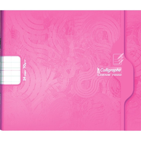Cahier maternelle 24 pages 17x14,7 cm Ã  l'italienne, double ligne 3 mm interligne et verticale 70g