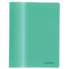 Cahier d'apprentissage MAJUSCULE 17x22 cm, Cahier 32 pages, seyès 3mm, couverture PP vert