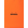 Bloc de bureau agrafé RHODIA 80 feuilles, format A5, quadrillé 5x5, papier blanc 80g