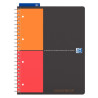 Cahier à reliure intégrale MANAGERBOOK format A4+ réglure projet, 160 pages perforées