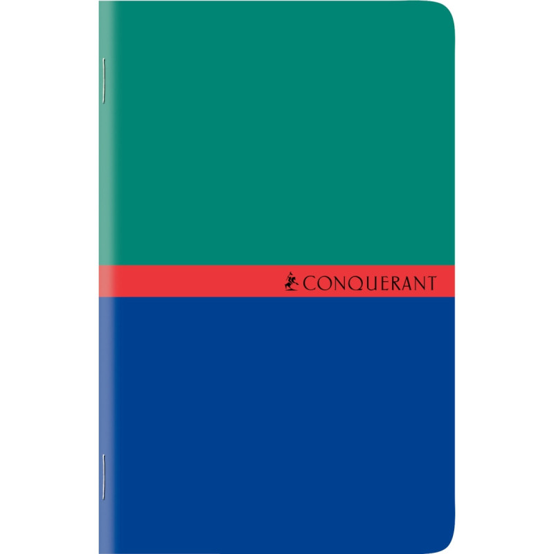 Carnet piqué 96 pages CONQUERANT, format 9x14 cm, quadrillé 5x5, papier 70g