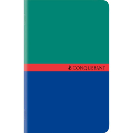 Carnet piqué 96 pages CONQUERANT, format 9x14 cm, quadrillé 5x5, papier 70g