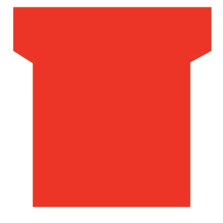 Paquet de 100 fiche planning indice 2 rouge