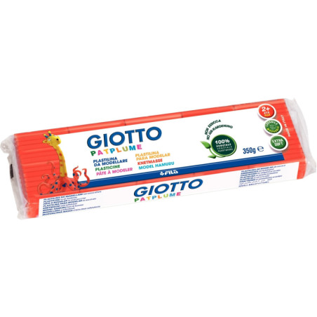 Pain de 350G de pâte à modeler Pat'Plume coloris rouge