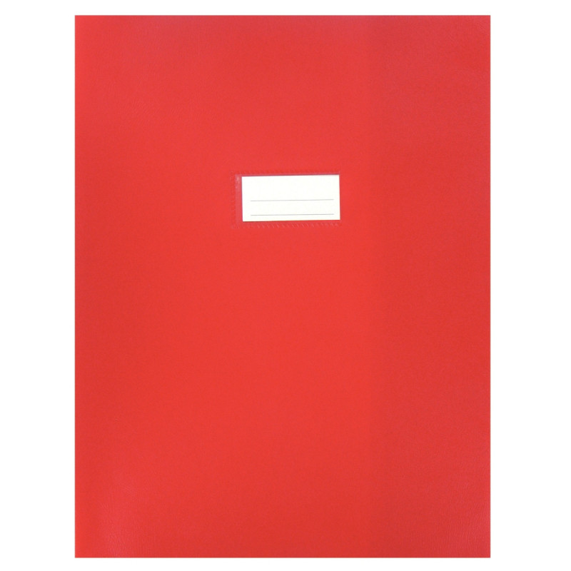 Protège-cahiers en PVC 21/100ème, pour format 24x32 cm, rouge