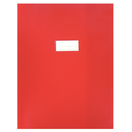 Protège-cahiers en PVC 21/100ème, pour format 24x32 cm, rouge