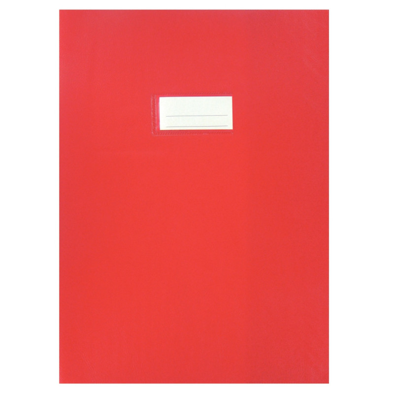 Protège-cahiers en PVC 21/100ème, pour format A4, rouge