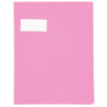 Protège-cahiers en PVC 21/100ème, pour format 17x22 cm, rose