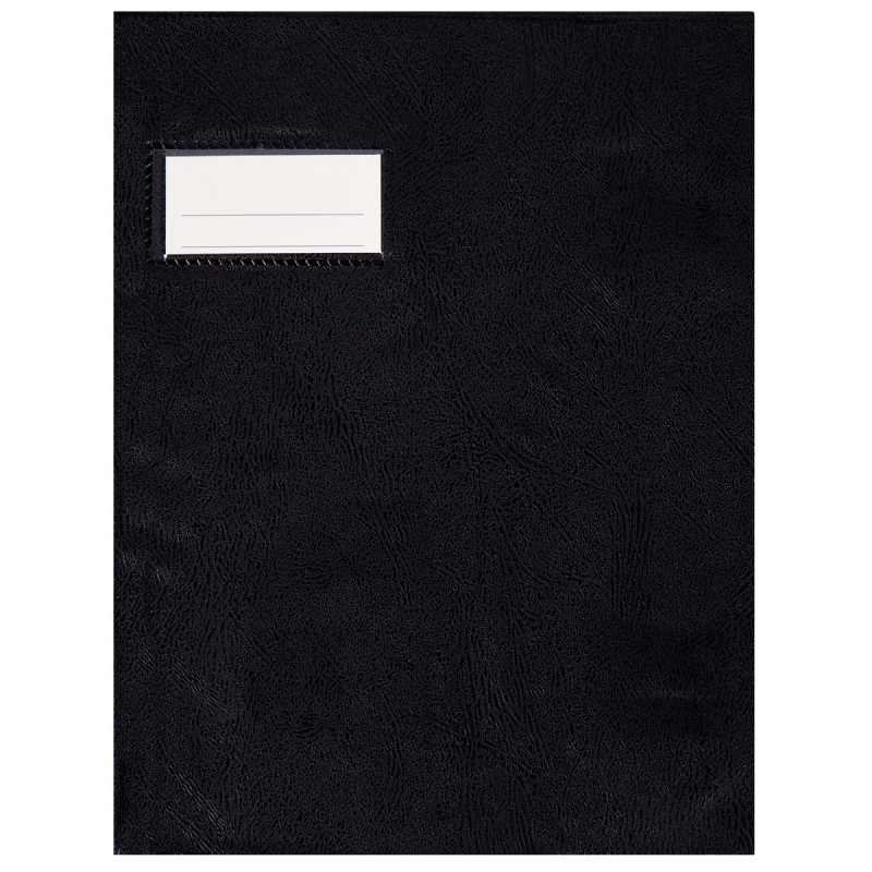 Protège-cahiers en PVC 21/100ème, pour format 17x22 cm, noir