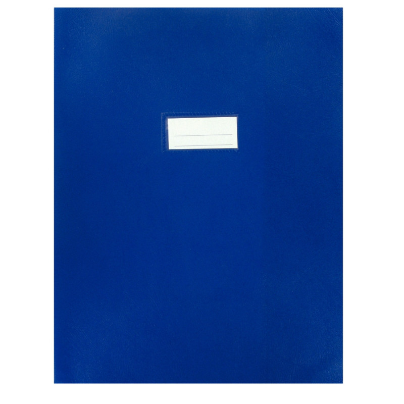 Protège-cahiers en PVC 21/100ème, pour format 24x32 cm, bleu foncé