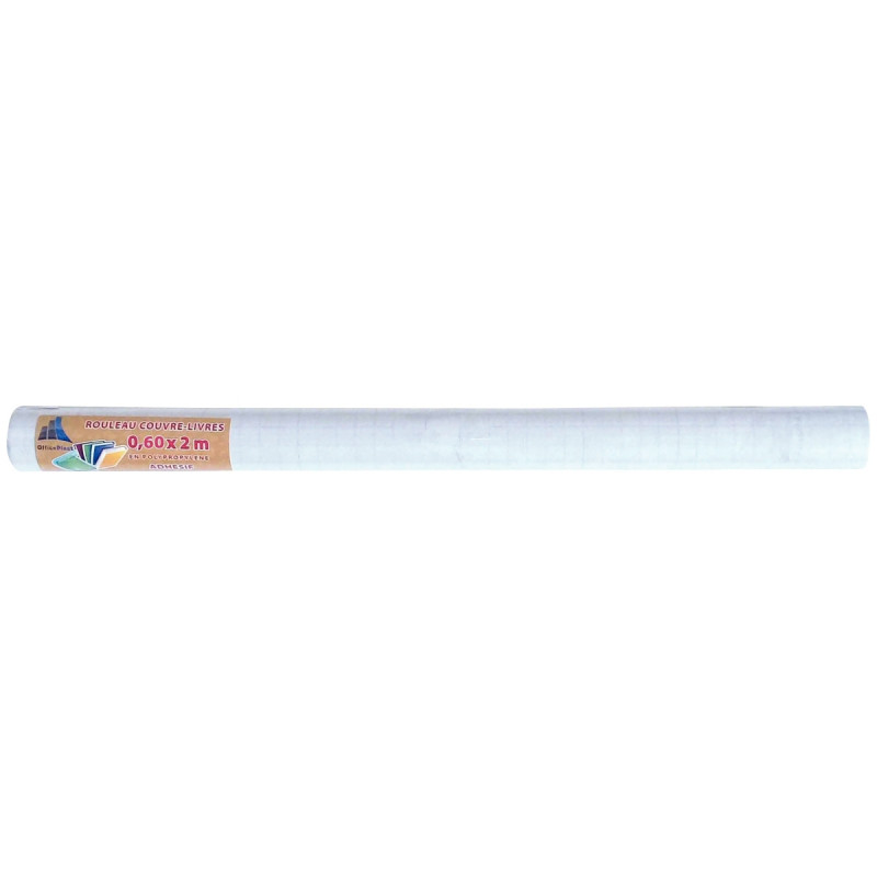 Couvre-livre adhésive cristal, qualité standard, format 2 x 0,60 m