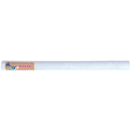 Couvre-livre adhésive cristal, qualité standard, format 2 x 0,60 m
