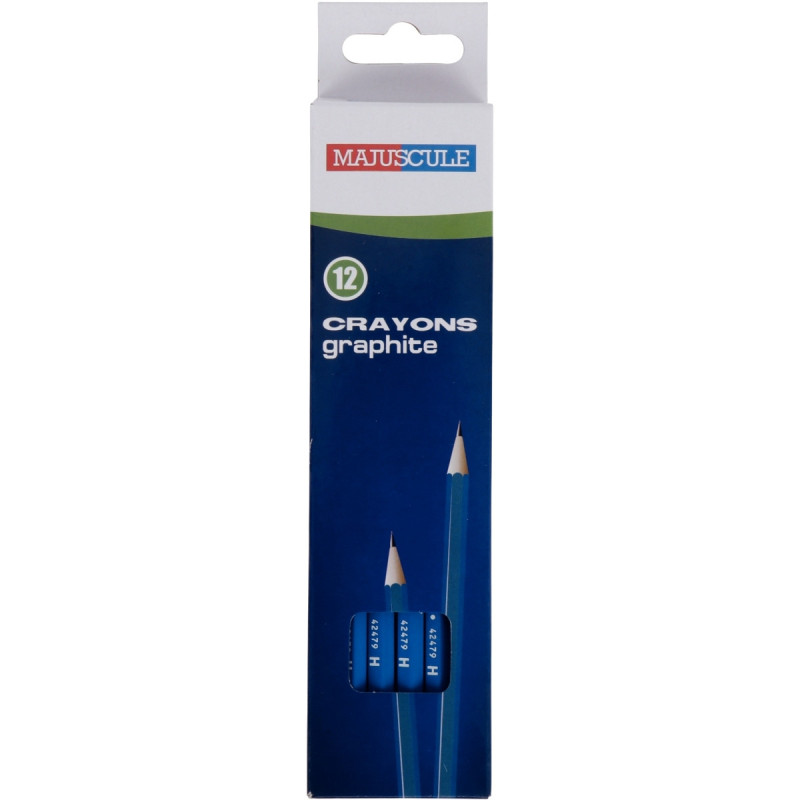 Boîte de 12 crayons graphite Majuscule H