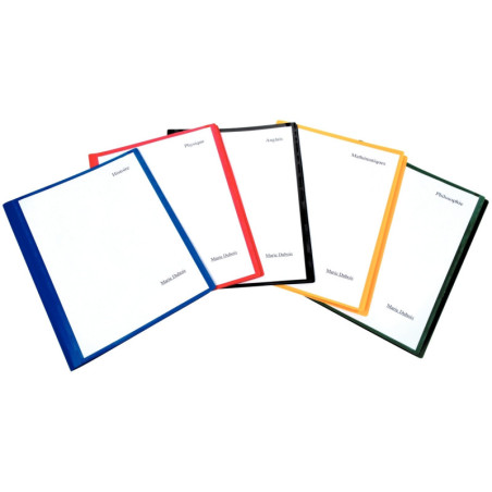 Porte-vues personnalisable 40 vues, coloris assortis