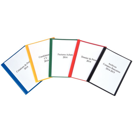 Porte-vues personnalisable 60 vues, coloris assortis
