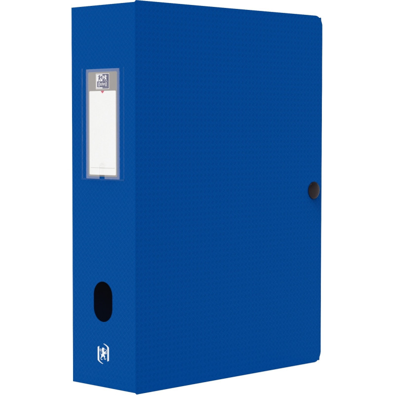 Boite de classement en polypropylène MEMPHIS dos 8 cm, bleu