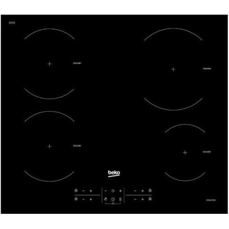 Plaque de cuisson induction - 4 foyers - 7200w - BEKO - HII64200AT
