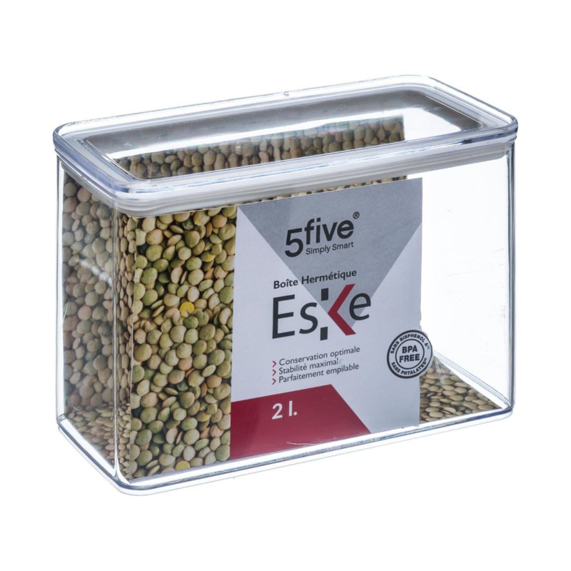 Boite en plastique rectangulaire
