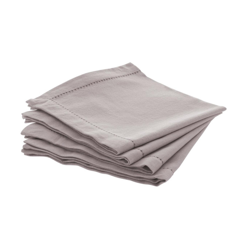 Lot de 4 serviettes de table Chambray 
