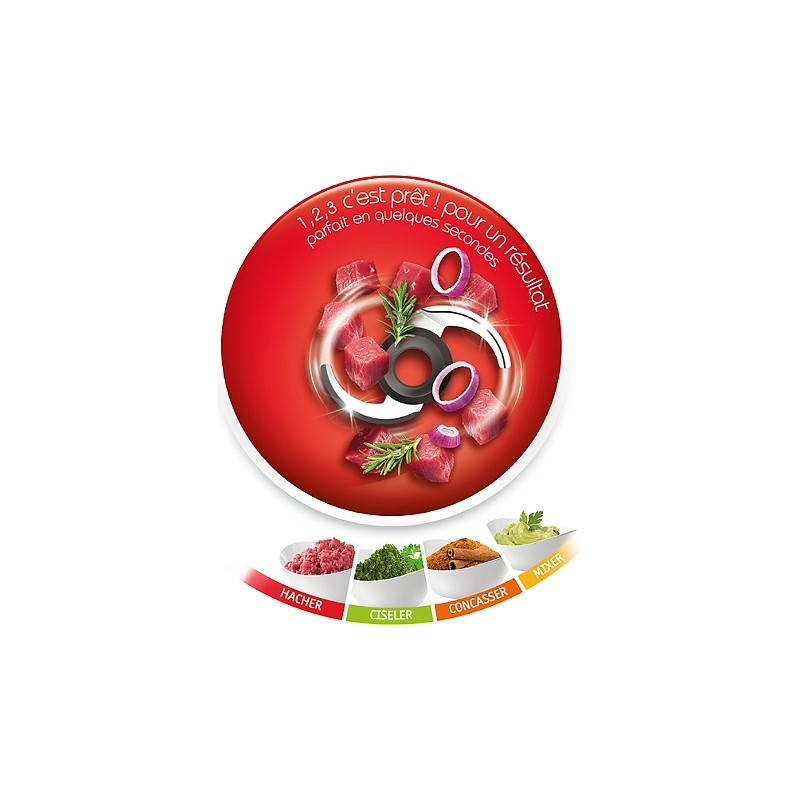 Mini hachoir La Moulinette Powelix 1000W - MOULINEX - DPA110
