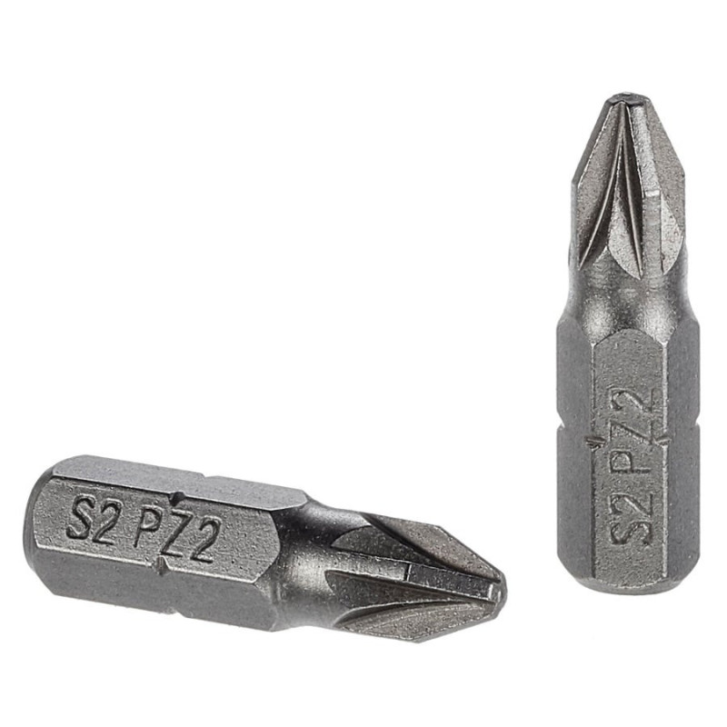 Lot De 2 Embouts De Vissage Dexter Pz2 25 Mm