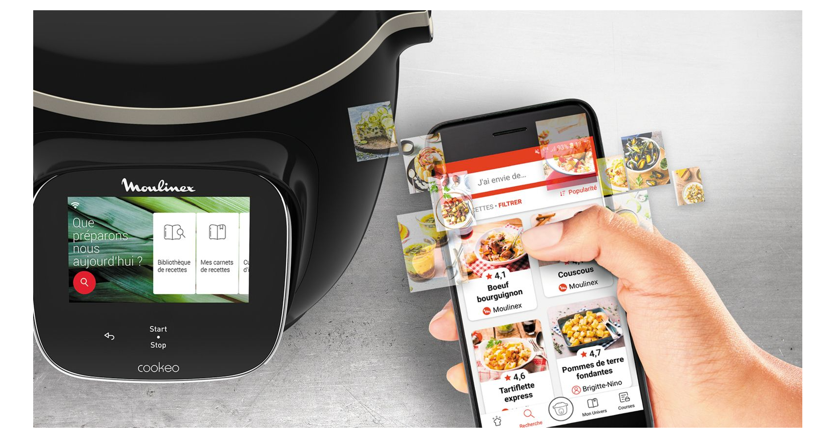 Moulinex Cookeo Touch Wifi Multicuiseur intelligent, Haute pression, Cuve 6  L, Jusqu'à 6 personnes, Connecté, 13 modes de cuisson, Ecran tactile, 250  recettes, Noir CE902800 : : Cuisine et maison