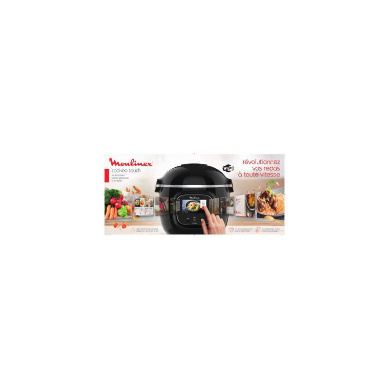 Multicuiseur Cookéo Touch Wifi 1600W - MOULINEX - CE902800