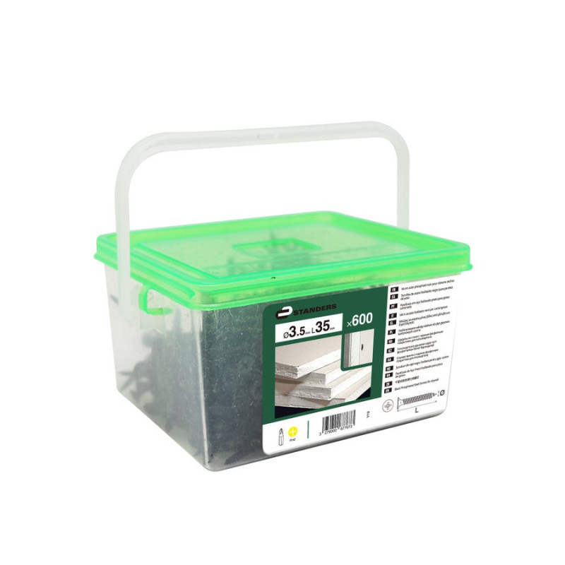 Lot De 600 Vis Acier Tête De Trompette Phillips Standers X L.35 Mm