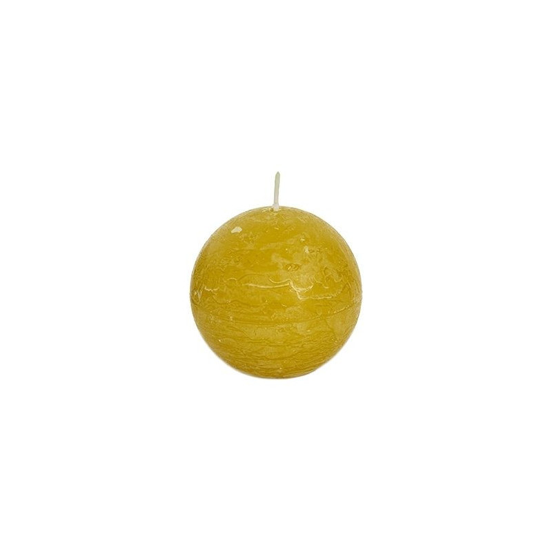 BOUGIE BOULE RUSTIQUE 80 MM AUTOMNE