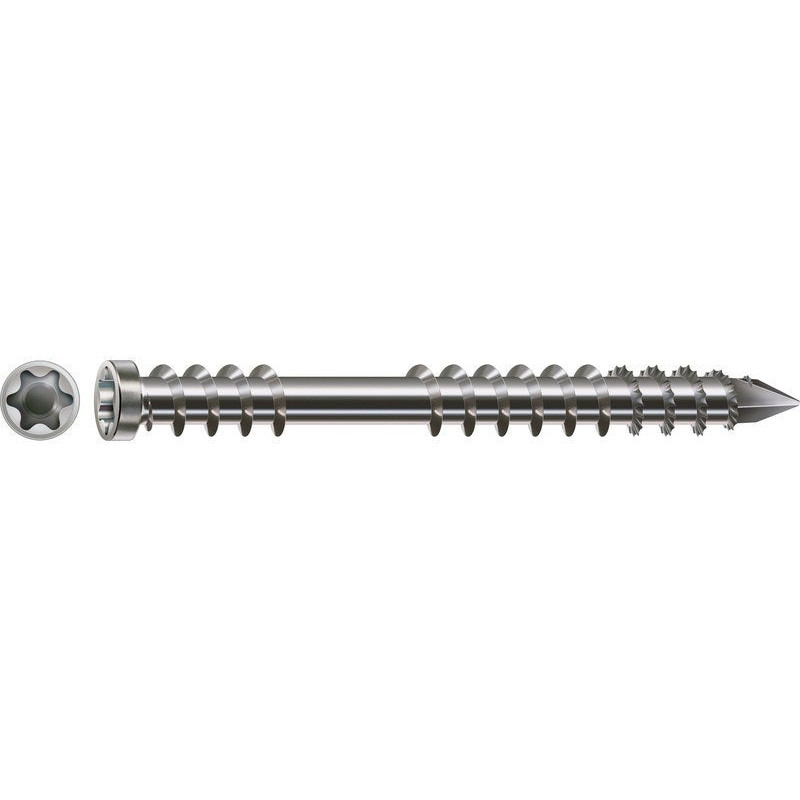 Lot De 200 Vis Inox Tête Cylindrique Torx Spax. Diam.5 Mm X L.60 Mm