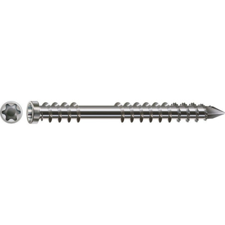 Lot De 200 Vis Inox Tête Cylindrique Torx Spax. Diam.5 Mm X L.60 Mm