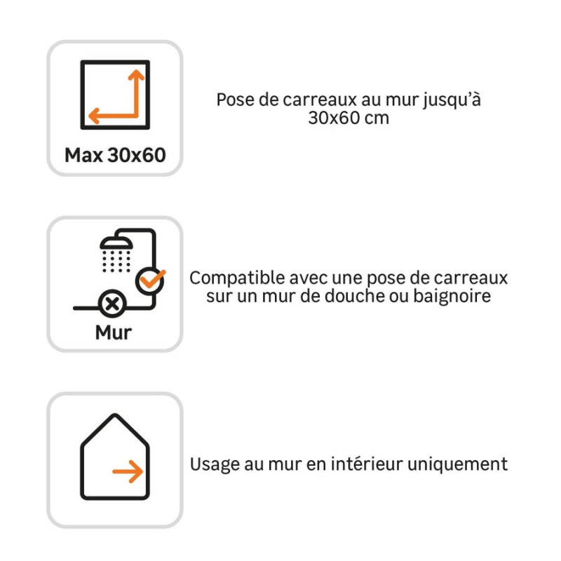 Colle en pâte colle mur / mur et plan de travail / mur intérieur blanc AXTON 1KG