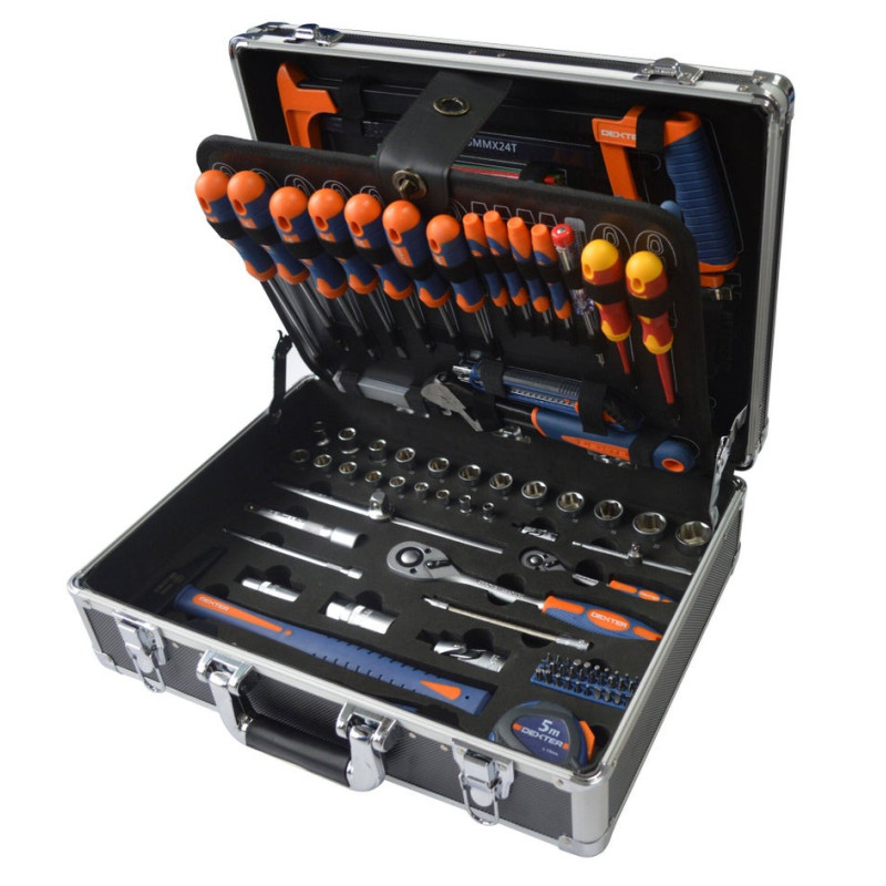 Malette à outils de mécanicien 130 pièces DEXTER