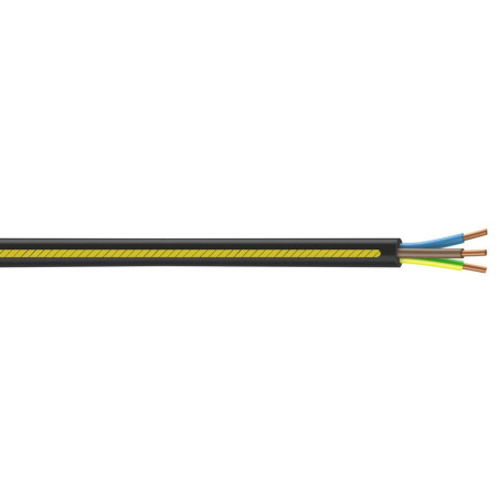 Câble Électrique 3 G 2.5 Mm² U1000R2V L.15 M. Noir