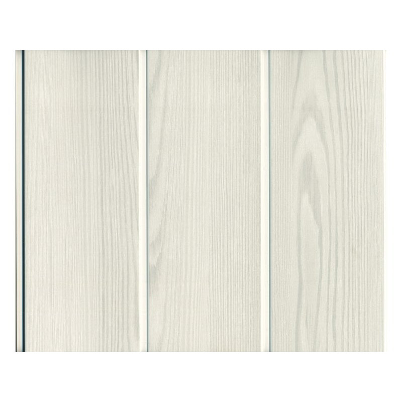 Lambris en pvc bois fin blanc. GROSFILLEX. L.260 x l.37.5 cm x Ep.8 mm