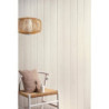 Lambris en pvc bois fin blanc. GROSFILLEX. L.260 x l.37.5 cm x Ep.8 mm
