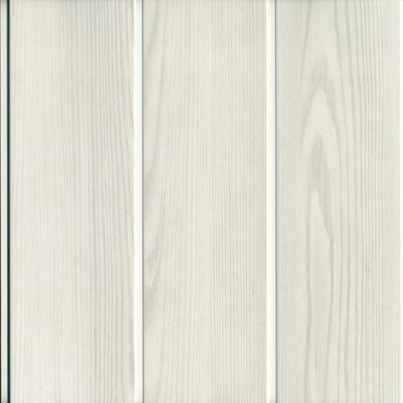 Lambris en pvc bois fin blanc. GROSFILLEX. L.260 x l.37.5 cm x Ep.8 mm