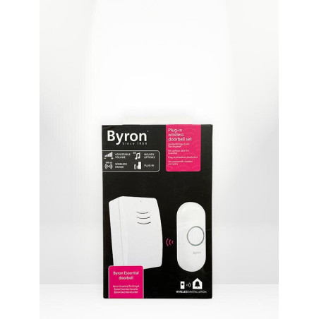 Sonnette Sans Fil Byron Enfichable Dby. Blanc