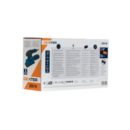 Ponceuse vibrante filaire DEXTER Dp5 200shs2.5. 200.0 W