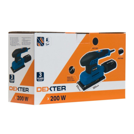 Ponceuse vibrante filaire DEXTER Dp5 200shs2.5. 200.0 W