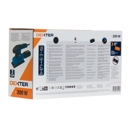 Ponceuse vibrante filaire DEXTER Dp5 200shs2.5. 200.0 W