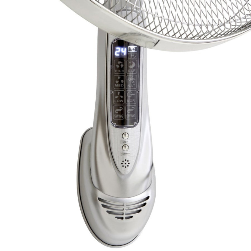 Ventilateur mural. EQUATION. Wally. Diam.40 cm. 55 W gris