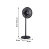 Ventilateur sur pied digital. Loft 40 cm. 50W Noir